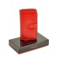 Качественный кожаный кошелек красного цвета Alessandro Paoli
