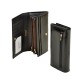 Качественный кожаный кошелек черного цвета Alessandro Paoli