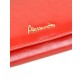 Красивый красный кошелек с монетницей на замке Alessandro Paoli