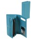 Стильний шкіряний гаманець блакитного кольору DrBond