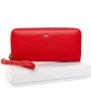 Червоний шкіряний гаманець на блискавки DrBond