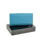 Симпатичний блакитний гаманець з натуральної шкіри DrBond