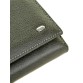 Вместительный кожаный кошелек серого цвета DrBond