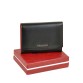 Невеликий чорний гаманець з червоною серединою Bretton