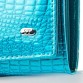 Крутий шкіряний гаманець бірюзового кольору Sergio Torretti