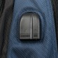 Черный городской рюкзак с синими вставками Power In Eavas