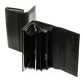 Горизонтальный кожаный кошелек черного цвета Alessandro Paoli
