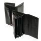 Шикарный кожаный кошелек черного цвета Alessandro Paoli
