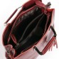 Вместительная кожаная сумка бордового цвета Alex Rai