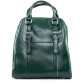 Рюкзак - сумка женская из кожи зеленый Alex Rai