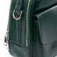 Крутой кожаный рюкзачок зеленого цвета