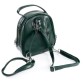 Крутой кожаный рюкзачок зеленого цвета