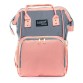 Сумка-рюкзак сіро-рожева Lanpad