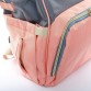 Сумка-рюкзак серо-розовая Lanpad