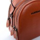 Рыжая кожаная сумочка оригинальной формы Alex Rai