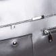 Стильна срібляста сумка зі шкіри Alex Rai