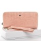 Практичний гаманець-клатч персикового кольору Sergio Torretti