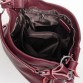Классическая кожаная сумочка цвета марсала Alex Rai