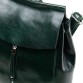Вместительный зелёный рюкзак из плотной кожи Alex Rai