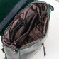 Вместительный зелёный рюкзак из плотной кожи Alex Rai