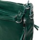 Удобная кожаная сумка зелёного цвета Alex Rai
