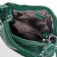 Удобная кожаная сумка зелёного цвета Alex Rai