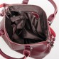 Жіноча шкіряна сумка шикарного винного кольору Alex Rai