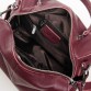 Женская кожаная сумка шикарного винного цвета Alex Rai