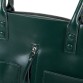 Зелена объемная кожаная сумка Alex Rai