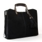 Чорна жіноча сумка з замші Alex Rai