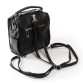 Практична жіноча сумка-рюкзак чорного кольору PODIUM
