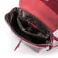 Оригинальный кожаный рюкзак бордового цвета Alex Rai