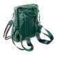Симпатичный кожаный рюкзак зеленого цвета Alex Rai