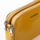 Желтая сумка-клатч из кожи Alex Rai
