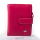 Яскраво-рожевий шкіряний гаманець Classic DrBond