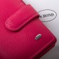 Ярко-розовый кожаный кошелек Classic DrBond