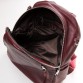 Стильный рюкзак из бордовой кожи Alex Rai