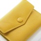 Жёлтый маленький кошелёк из кожи DrBond