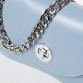 Голубая сумочка-клатч из кожи Alex Rai