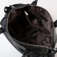 Вместительная кожаная черная сумка Alex Rai