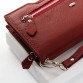Бордовий шкіряний гаманець із ручкою на пензель DrBond