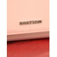 Розовый кожаный кошелек с красной серединой Bretton