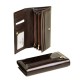 Темно-коричневий лаковий гаманець Bretton