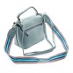 Женская сумочка-клатч серо-голубого цвета PODIUM