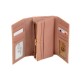 Симпатичний шкіряний гаманець пудровий кольору Bretton