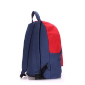 Рюкзаки подростковые Poolparty backpack-darkbl-red-wh