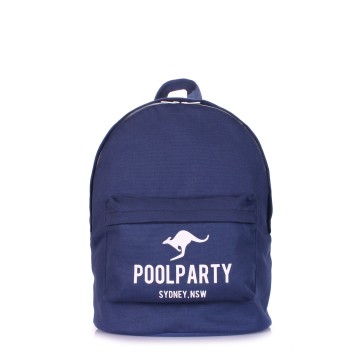 Рюкзаки подростковые Poolparty backpack-kangaroo-darkbl