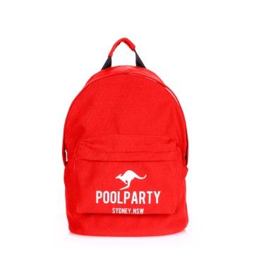 Рюкзаки підліткові Poolparty backpack-kangaroo-red