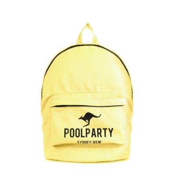Рюкзаки подростковые Poolparty backpack-kangaroo-yellow