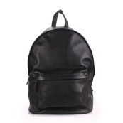 Рюкзаки подростковые Poolparty backpack-leather-black